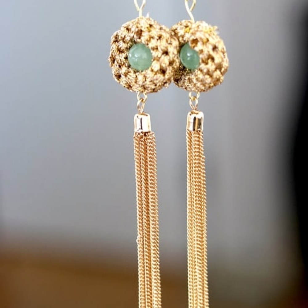 Super Long Tassel Earrings Handmade